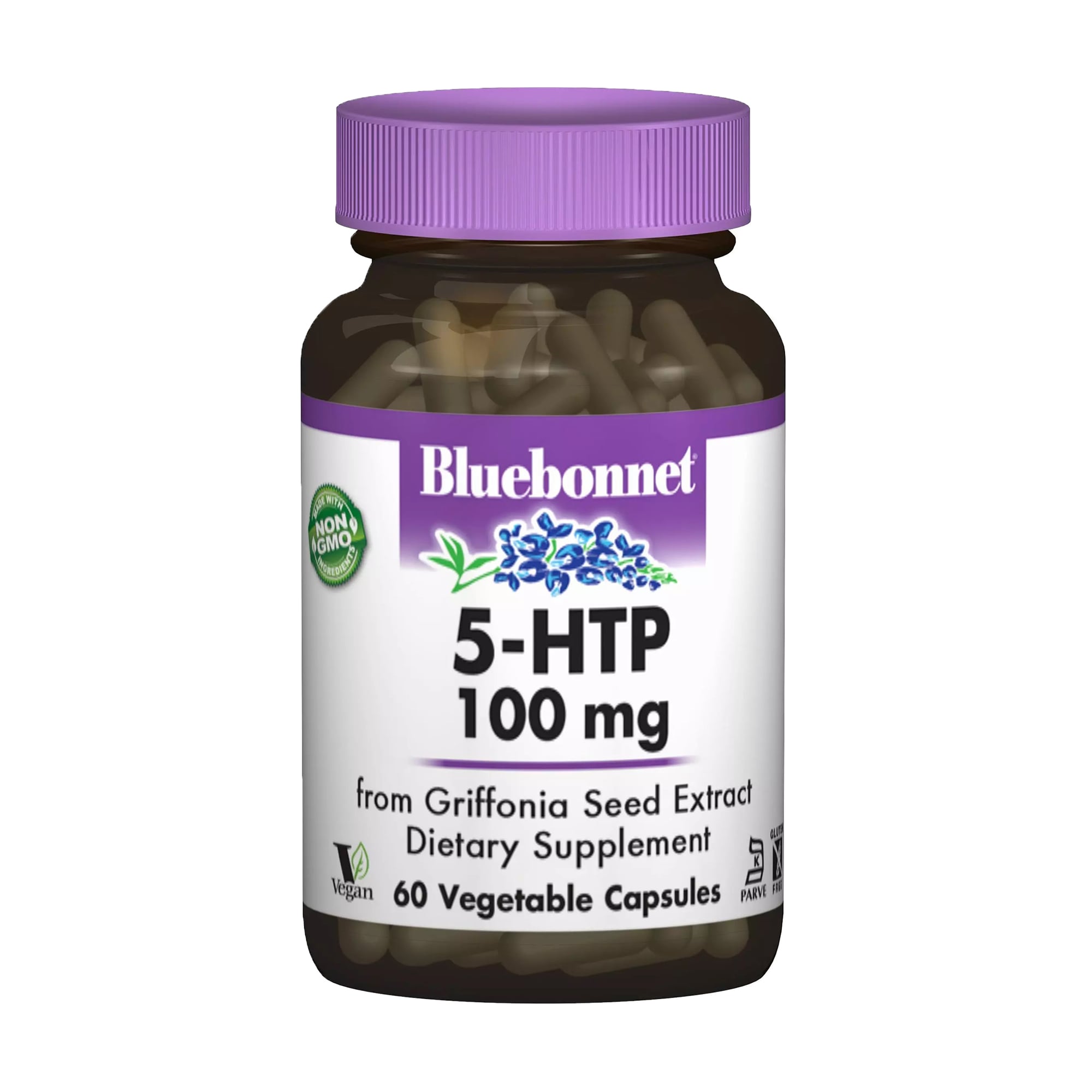 5-Гідрокситриптофан Bluebonnet Nutrition 5-HTP 100 мг, 60 капсул