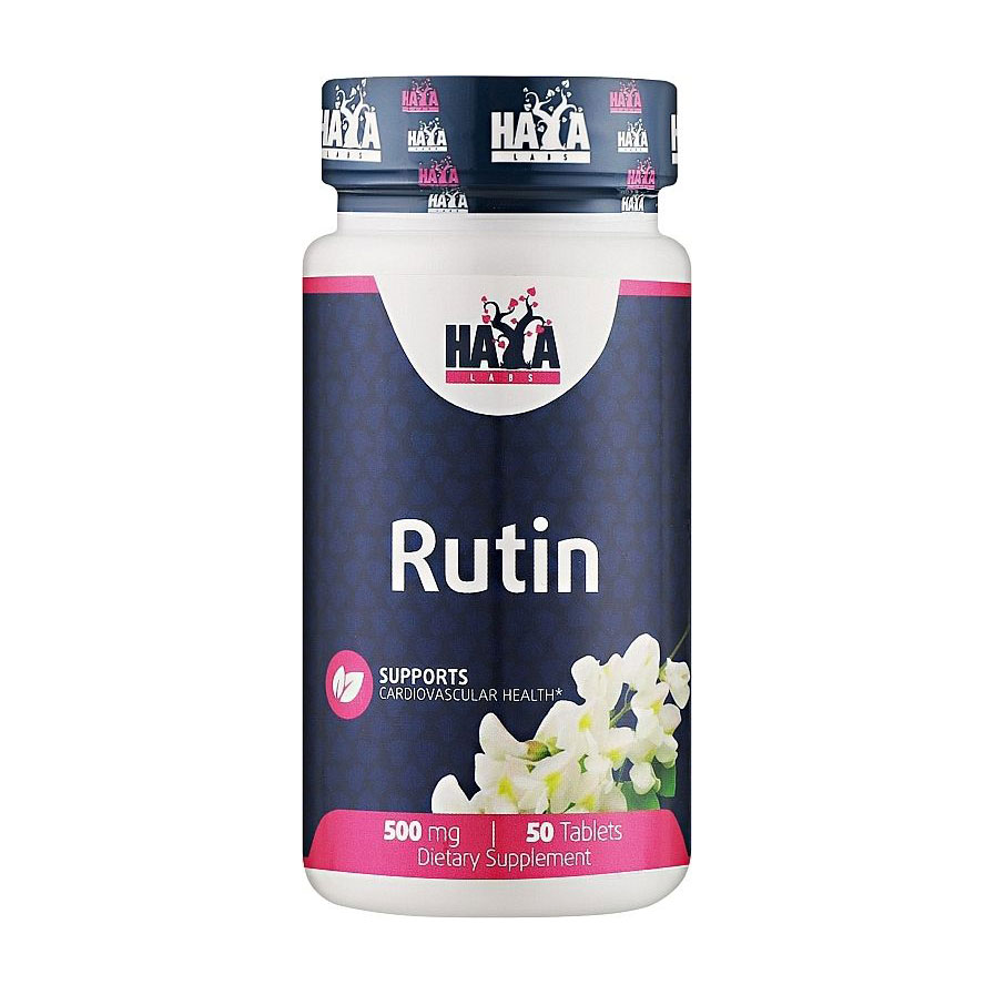 Рутин Haya Labs Rutin, 500 мг, 50 таблеток